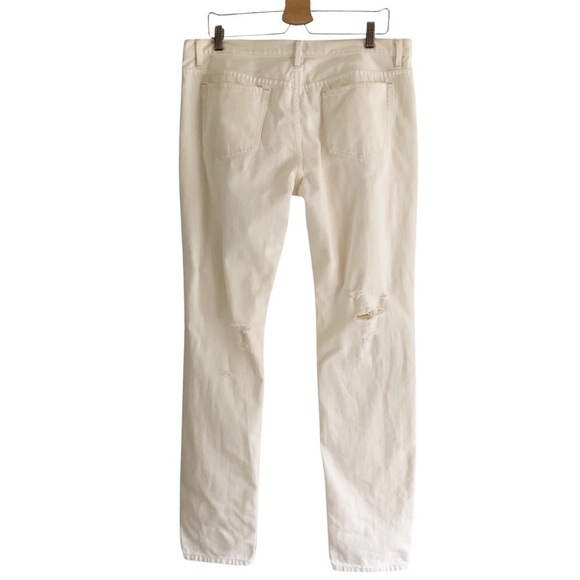 A.P.C. Petit New Standard Mens Distressed White Button Fly Jeans 34 - Picture 6 of 12